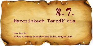 Marczinkech Tarzícia névjegykártya